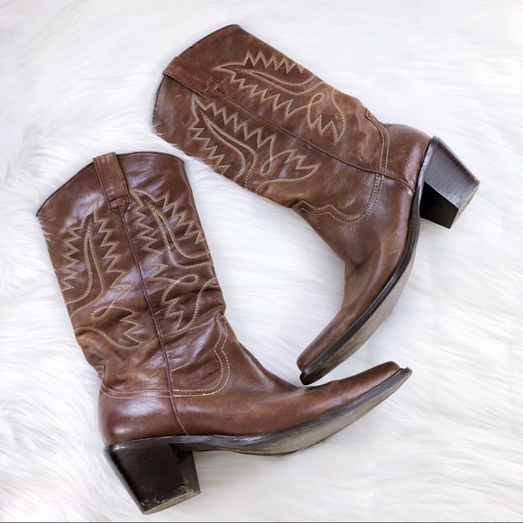 Steve Madden Shoes - Steve Madden brown leather point cowboy boots